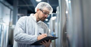 HACCP certification process diagram with food safety steps