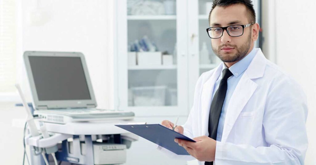 FDA medical device consultant reviewing product documentation for compliance