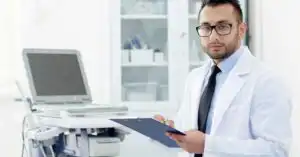 FDA medical device consultant reviewing product documentation for compliance