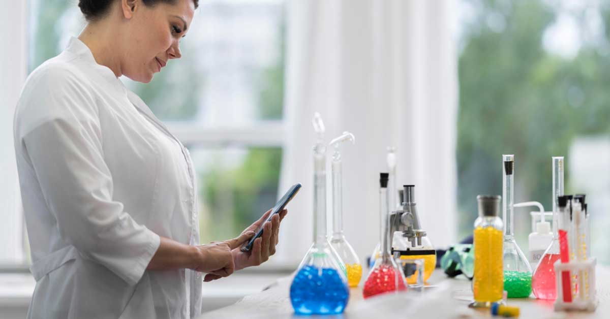 Scientist reviewing data on combining ingredients for a GRAS conclusion