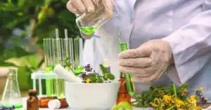 Infographic showing the GRAS determination process for botanical and plant extracts, from expert panel review to FDA GRAS Notice submission