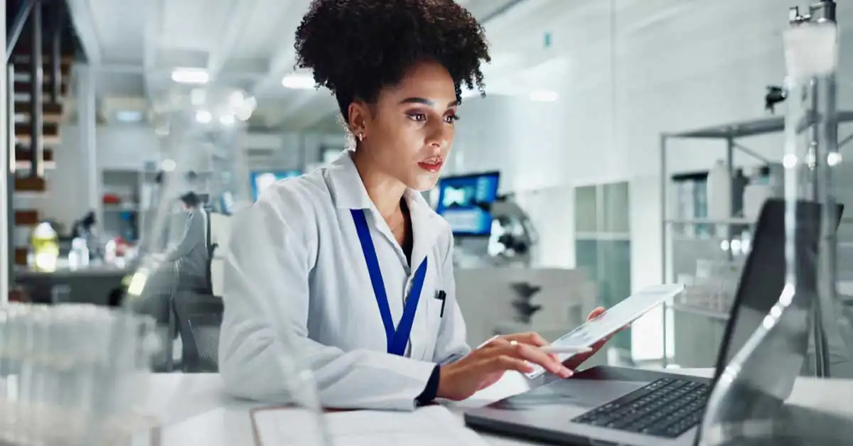 Regulatory professional reviewing MDEL licence cancellation requirements from Health Canada