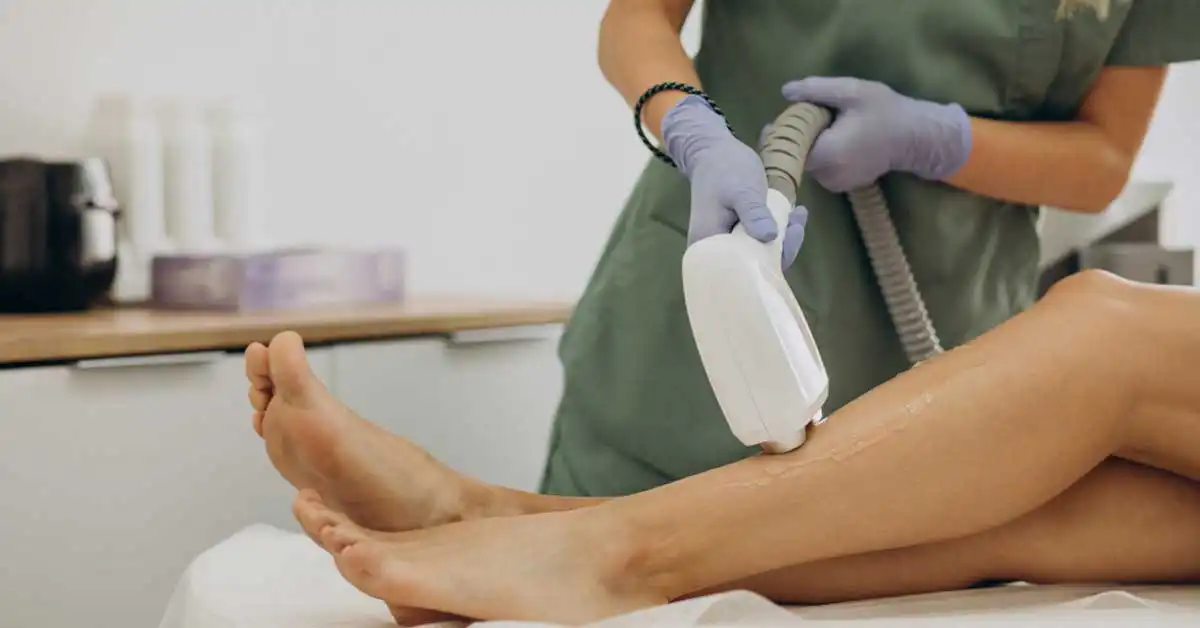 Laser hair removal device undergoing Health Canada compliance review on a clinical table
