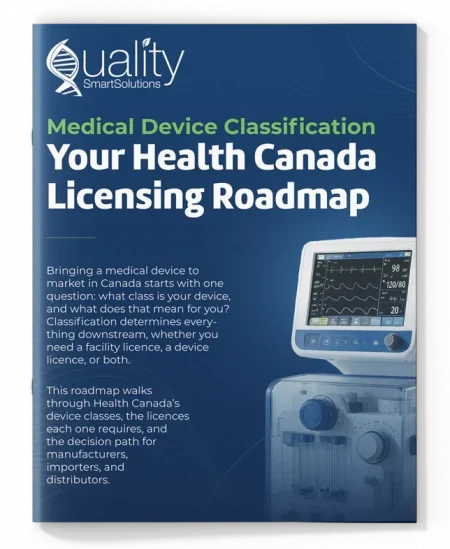 Medical Device Classification guide cover, Quality Smart Solutions